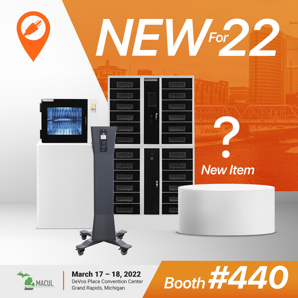 AnywhereCart's tweet photo. We are passionate about helping school districts store, charge, sanitize, and protect their devices! You can find us at @MACUL, booth # 440 in Grand Rapids this week March 17-18! We will be showcasing some of our new products for 2022! #Macul #Macul22 https://t.co/wqxjyYvP5e