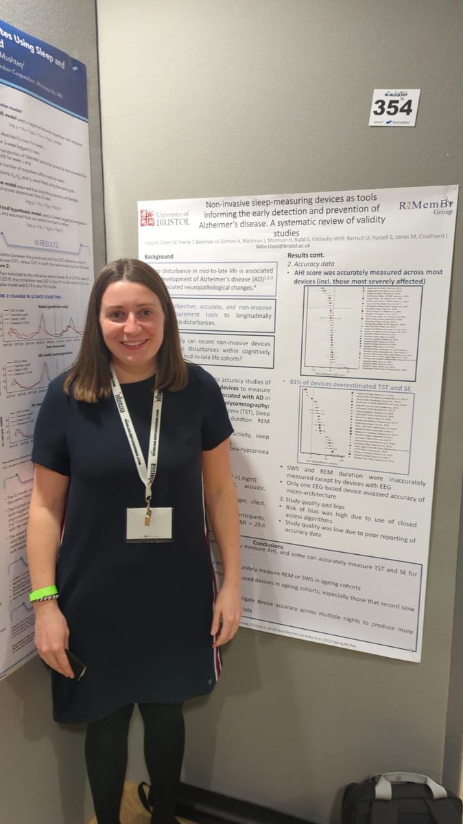 ⁦<a href="/katieelloyd/">Katie Lloyd</a>⁩ brilliantly presenting an immense team effort to systematically review literature on devices that measure sleep in Alzheimer’s. 👏👏⁦<a href="/sebfgreen/">Dr Sebastian Green</a>⁩, Tory Frame et al! ⁦<a href="/ReMemBrGroup/">ReMemBr Group</a>⁩