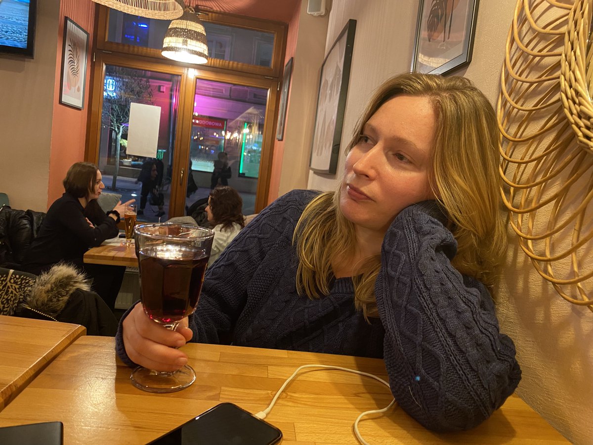StevenJMethven's tweet photo. Back in Lublin, Dagny recovers for a minute. Then we get out the recorder and make sure we’ve haven’t forgotten a single detail. https://t.co/qaCBFjeG5W