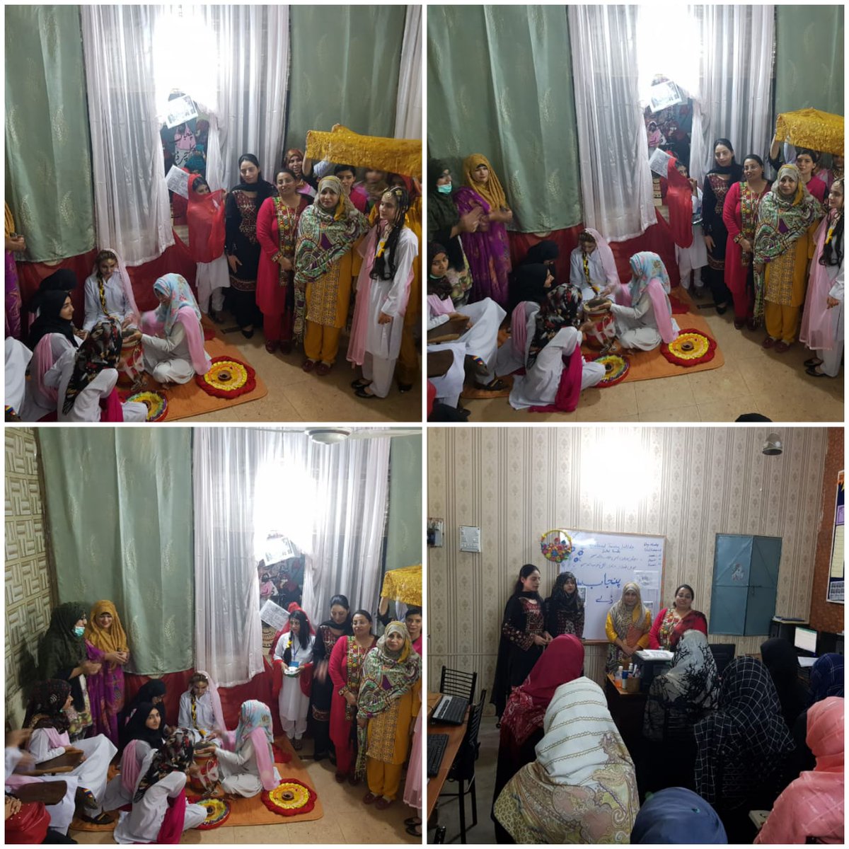VocationalF's tweet photo. Celebration of Punjab cultural day at VTI Sialkot f 14 March 2022 https://t.co/mR3gHfVpD2