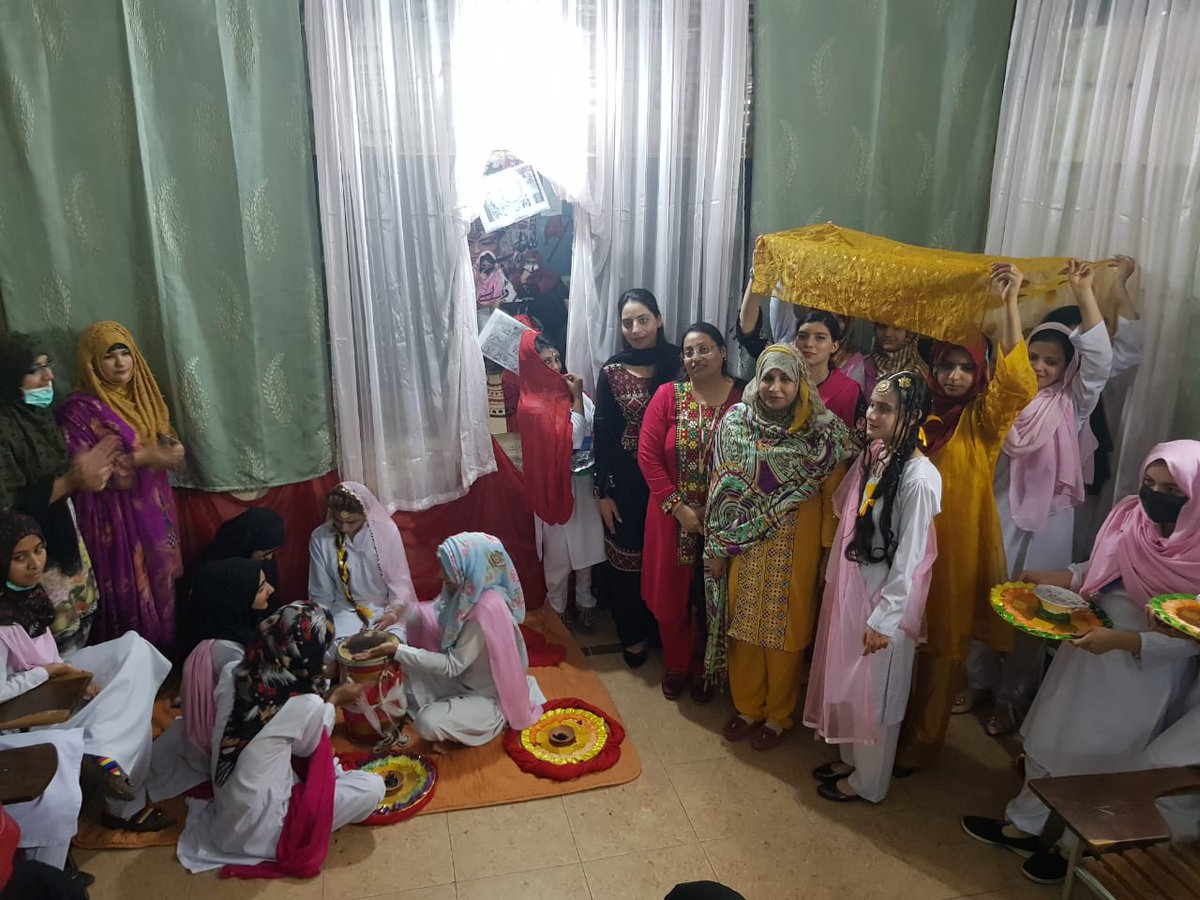 VocationalF's tweet photo. Celebration of Punjab cultural day at VTI Sialkot f 14 March 2022 https://t.co/mR3gHfVpD2
