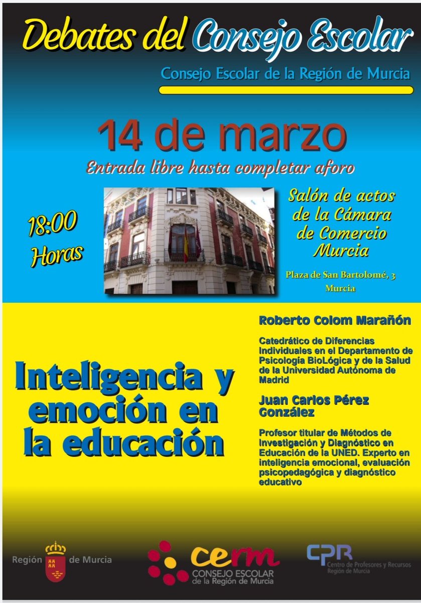 Puedes seguir el debate en directo en youtu.be/qRB1eKe-jrI
<a href="/CPRRegionMurcia/">CPR Región de Murcia</a> <a href="/sifopcarm/">SIFOP CARM</a> <a href="/VictorMarinNav/">Víctor Marín Navarro</a>