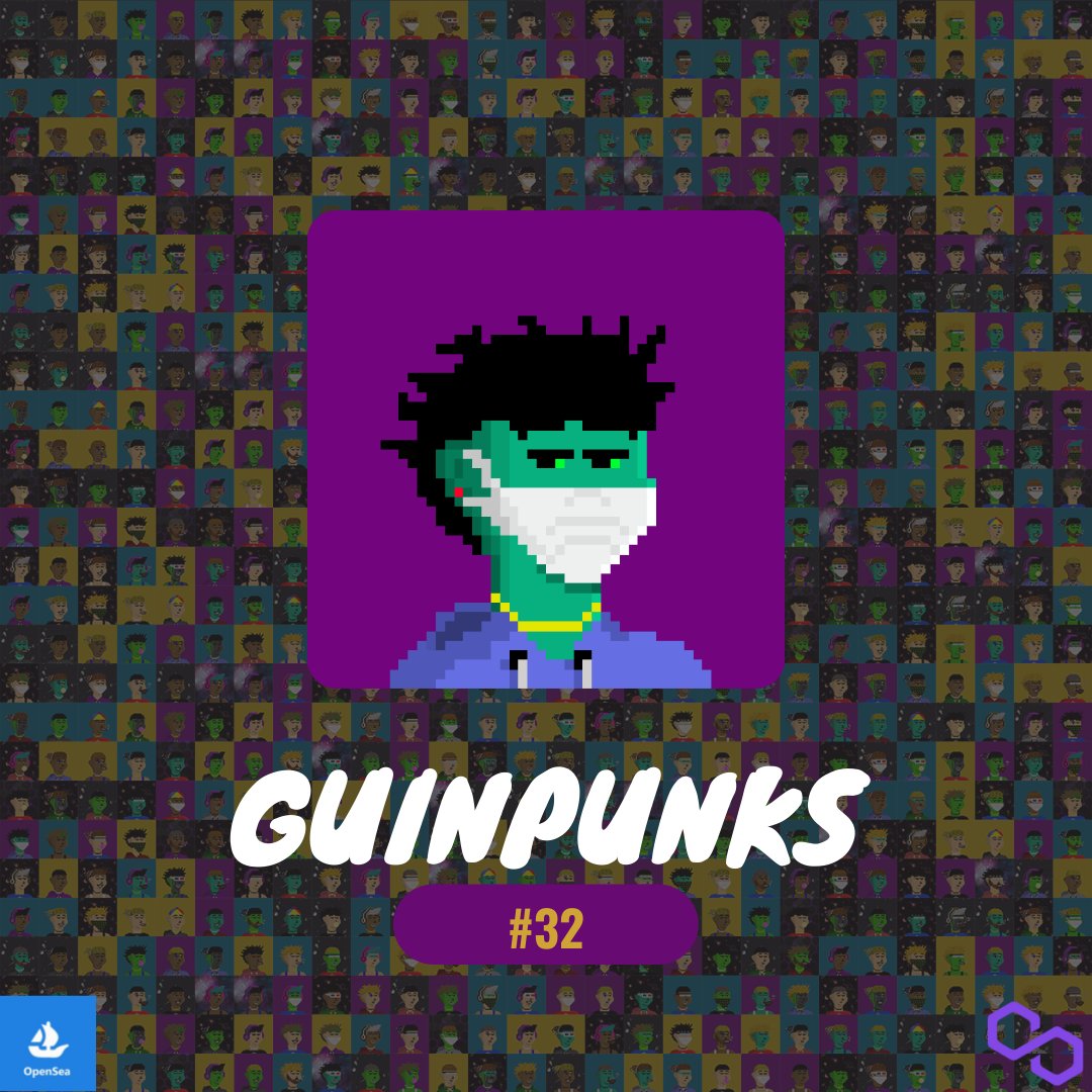 GuinPunks's tweet image. GuinPunks 🚀!
.
🔘 1/1
🔘 No Gas Fee
🔘 Polygon Blockchain
.
Please check for more NFT!
opensea.io/collection/gui…
.
Know More About Us!
linktr.ee/GuinPunks
.
.
#NFT #NFTs #NFTCommmunity #NFTartists #pentasio
