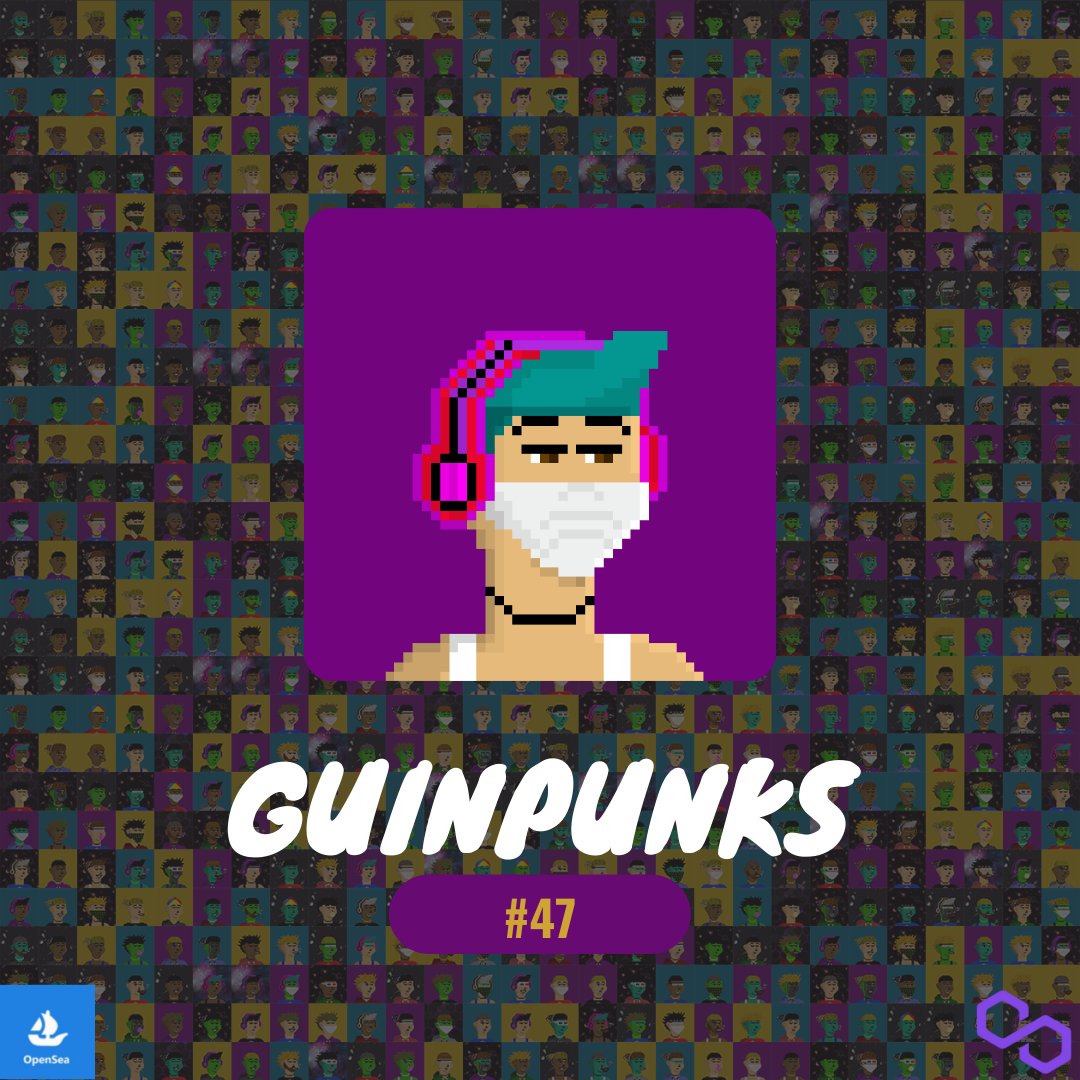 GuinPunks's tweet image. GuinPunks 🚀!
.
🔘 1/1
🔘 No Gas Fee
🔘 Polygon Blockchain
.
Please check for more NFT!
opensea.io/collection/gui…
.
Know More About Us!
linktr.ee/GuinPunks
.
.
#NFT #NFTs #NFTCommmunity #NFTartists #pentasio
