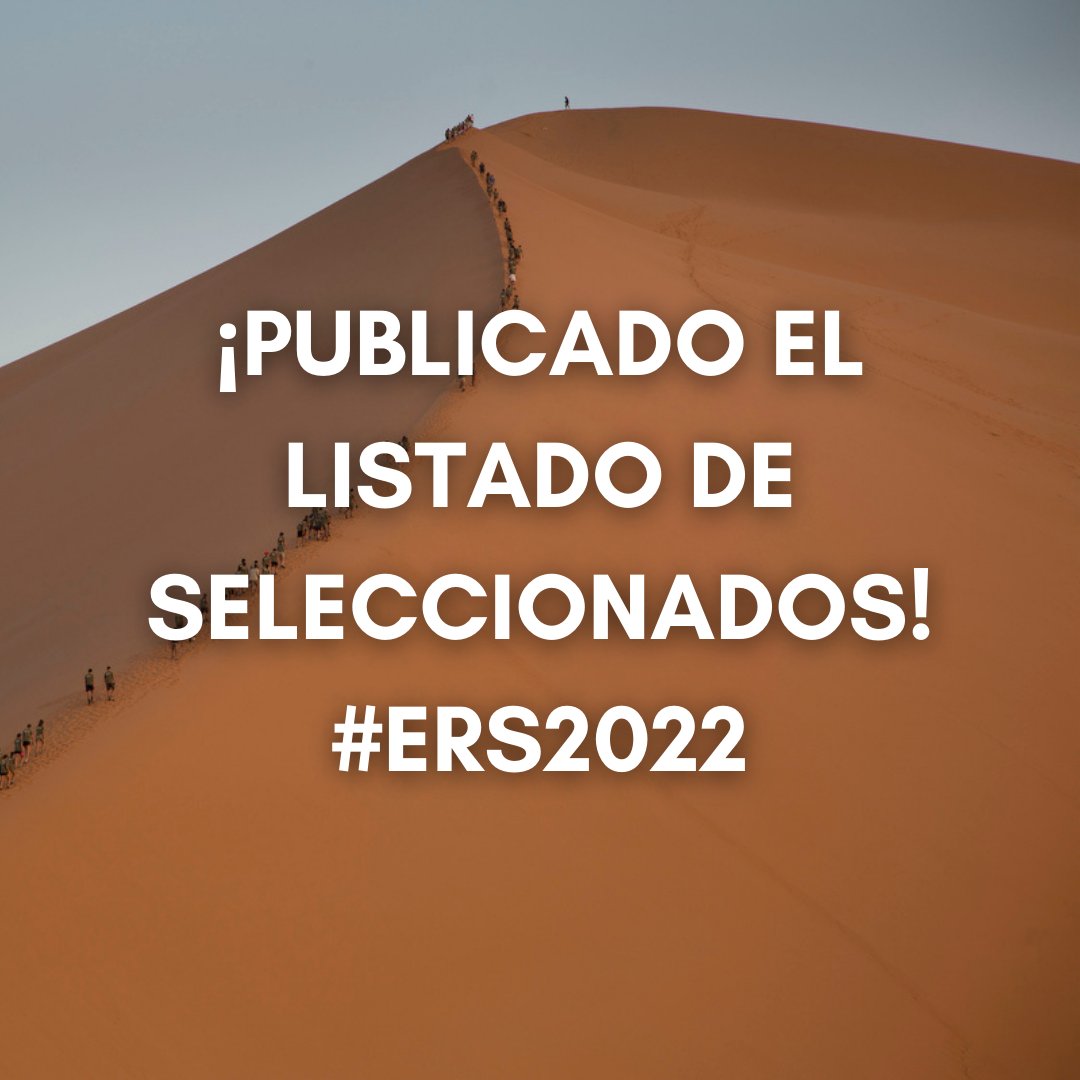📣 ¡Ya está publicada en nuestra web la lista de seleccionados definitivos para esta XVII edición de España Rumbo al Sur!

👇
Entra en espanarumboalsur.com y busca tu nombre en el listado. 

🍀¡Mucha suerte!🍀
.
.
.
.
#aventura #ERS2022 #ERS #Espanarumboalsur #EspañaRumboAlSur