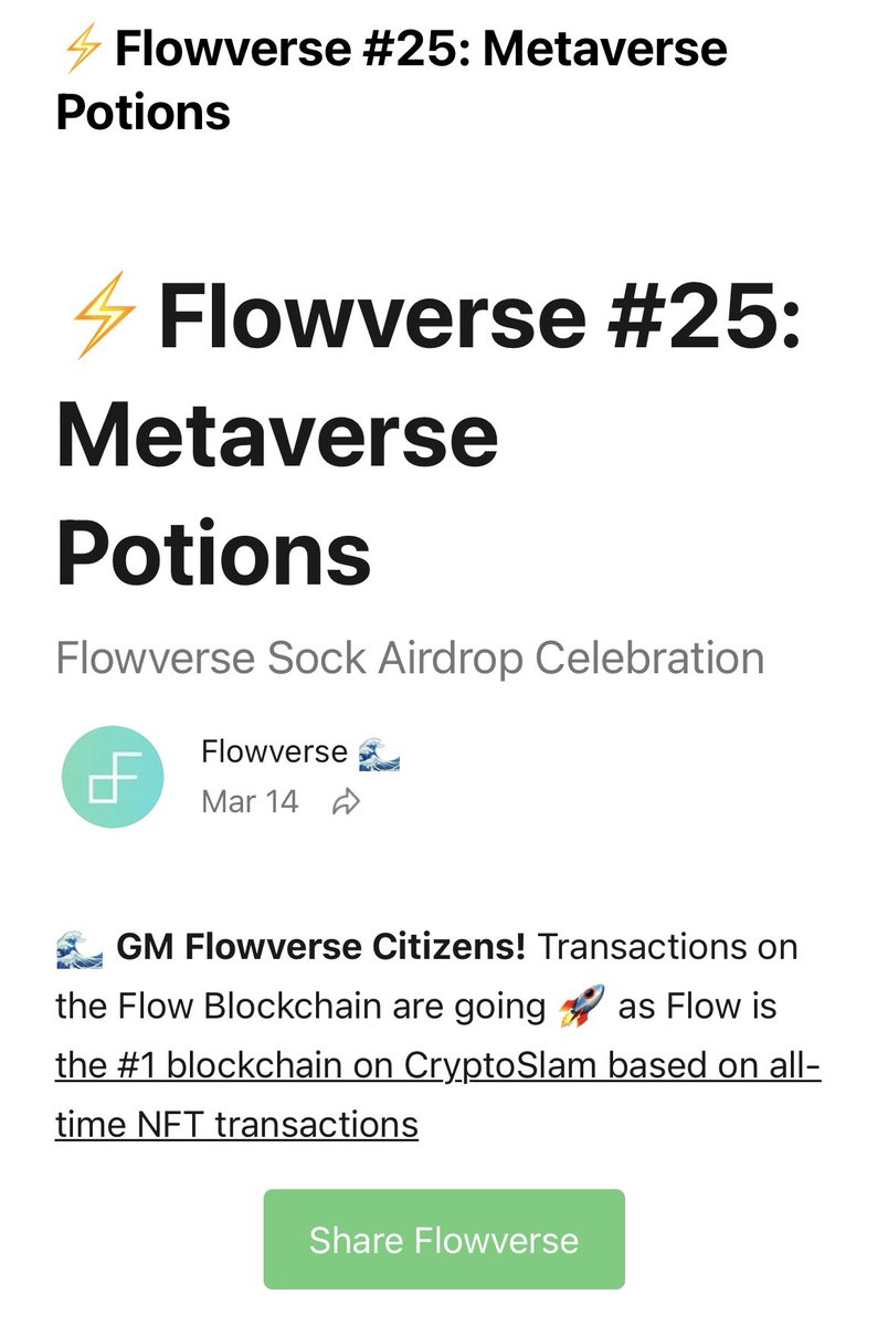 FlowLifer's tweet photo. Some of the biggest alpha I’ve ever dropped for NFTs still stand to this day.

Go to @flowverse_ and sign up for the weekly email. 

https://t.co/G2kwmEhfTB

#flownation RT the 💩 out of this. 

💰 💴 💵 

#flow #onflow #flowblockchain #nfts #earlybird $flow https://t.co/S6qFDoSK5K