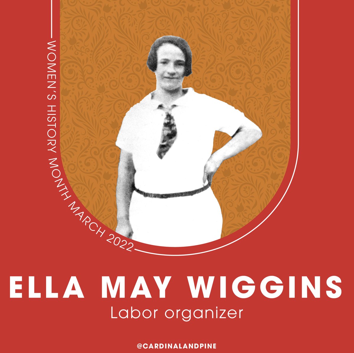 CardinalAndPine's tweet photo. Ella May Wiggins, a #GastonCountyNC mill worker, organized one of #NorthCarolina's first interracial workers #unions in the 1920s. https://t.co/u0Tl3A54xX
She was also a balladeer who wrote over 20 movement songs to encourage laborers. #WomensHistoryMonth #labor https://t.co/RWTVZggUsG