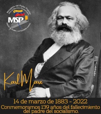 mirelct's tweet photo. A 139 años conmemoramos el fallecimiento de Karl Marx, un hombre que luchó activamente por la aplicación del socialismo, siendo ejemplo de nuestra Patria al fomentar un sistema de igualdad entre pueblos y acciones revolucionarias para  lograr un cambio social #PescadoresDePaz https://t.co/kgA0iiGeOq