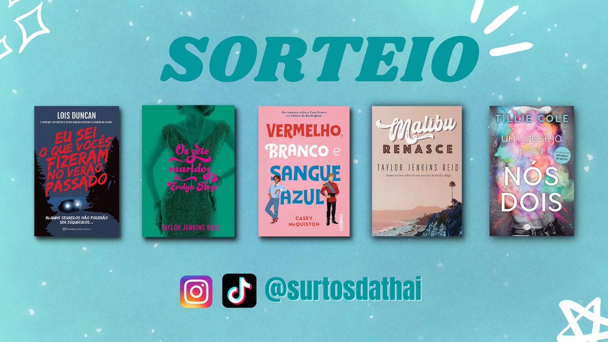 🚨SORTEIO🚨

🏆Prêmio: 
UM livro dentre as opções na imagem.

Regras:
- Seguir @promodesurtos
- Dar RT e FAV nesse tweet (sem citar)
- Participar do grupo de promoções no Telegram (t.me/joinchat/4jDwu…) e postar o print que está participando (do grupo) aqui 

Resultado: 15/03