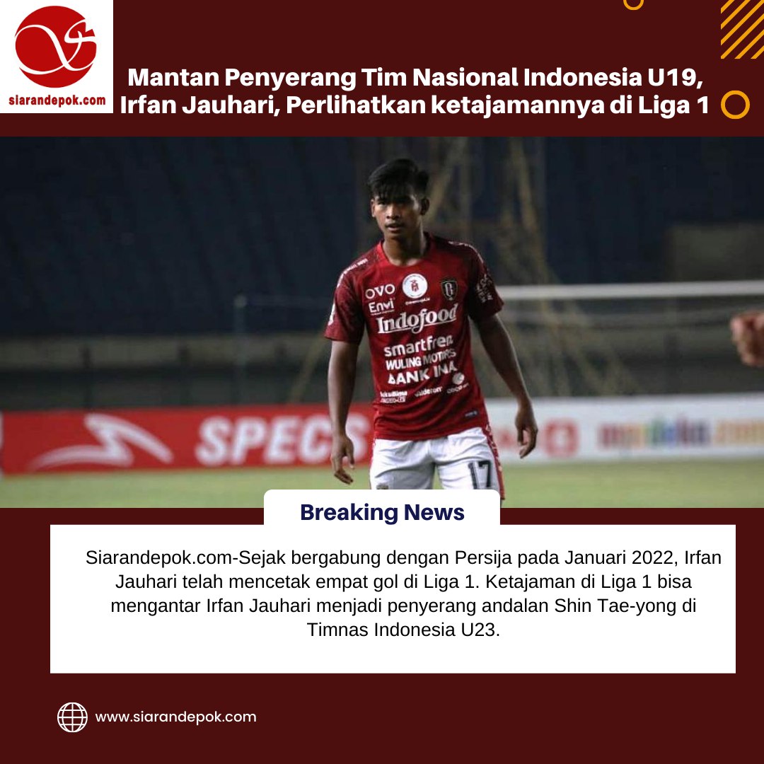 siarandepok's tweet photo. Irfan Jauhari sudah beberapa kali dipanggil mengikuti pemusatan latihan Timnas U23, yakni pada Februari 2021 dan Februari 2022.
https://t.co/pVwy4Fiogz https://t.co/BrDQnQeksi