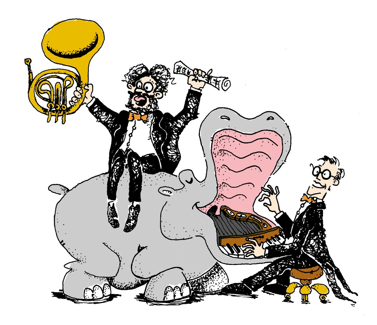 flanders_swann's tweet photo. Just 2 hours to go until our performance @CrazyCoqs! 

The piano has been steamed and the hippo has been ironed. 

Snaffle the last few tickets up here! 
https://t.co/eK7NUqGh7p 

See you soon... https://t.co/4tGq8JC0Ck