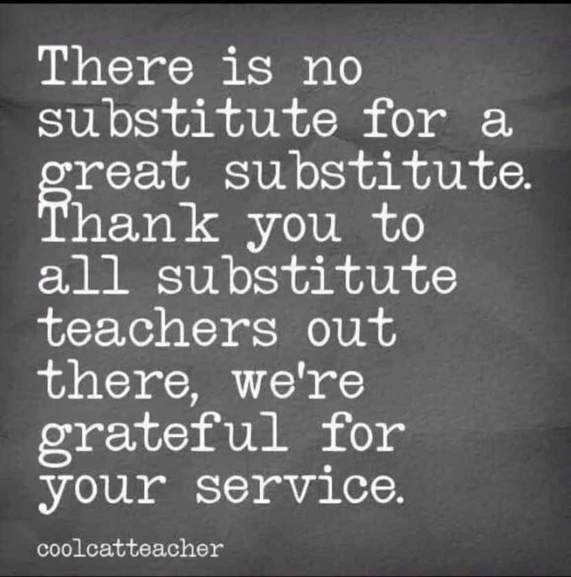 Thank an amazing Substitute Teacher this week! #ecssdHOPE #subweek2022