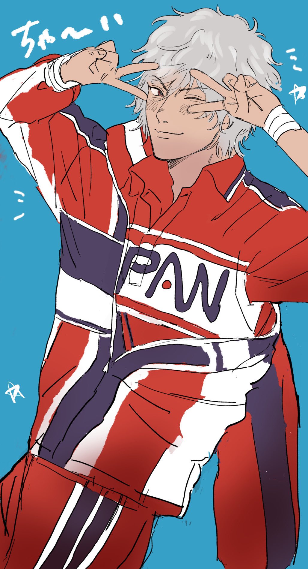 テニプリ 種ヶ島修二 刺繍入りジャージ Lサイズ テニプリ 種ヶ島修二 刺繍入りジャージ Lサイズ テニプリ 種ヶ島