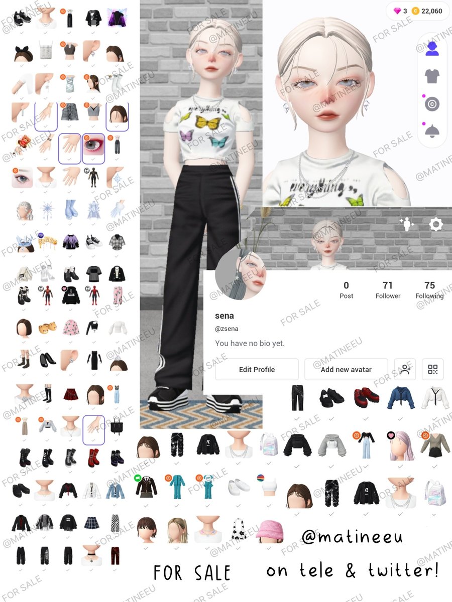 matineeu's tweet photo. JUAL AKUN UTAMA ZAPETO

* itemnya tertera diatas
* sisa zem 3 , coin 22,060
* 71 folls 
* udh oplas
* 70k boleh nego, minat dm @matineeu
* via gopay, spay, dana, qris

awc awz #zonauang #zonaba #zonajajan https://t.co/cpmaSXQRQX