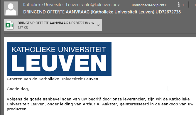 Phishing from <a href="/KU_Leuven/">KU Leuven</a> , time to protect your domain #dmarc