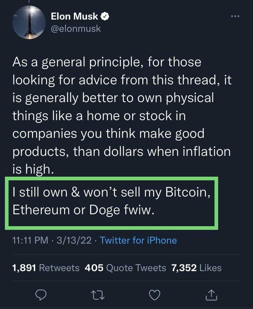 CoinmomoHub's tweet photo. The price of meme #cryptocurrency #Dogecoin spiked more than 9% after #Tesla CEO #ElonMusk confirmed that he wouldn’t sell his #crypto holdings.
#ryptonews #cryptocurrencynews #musk #doge https://t.co/5KWVMNGbWj