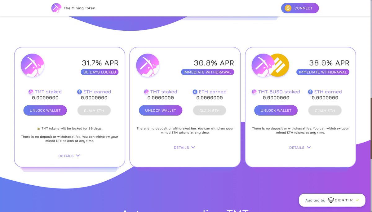 mining_token's tweet photo. Earn $ETH on the #BinanceSmartChain by staking the token that allows you to mine in a decentralized way. Without equipment and operations. ⚡️

Daily payments for more than 10 months. ✅

Smart and sustainable investment. Buy on https://t.co/pdamm5EJ67 🔒

#BSC #ETH #DeFi #Mining https://t.co/OPYL3yTvvm