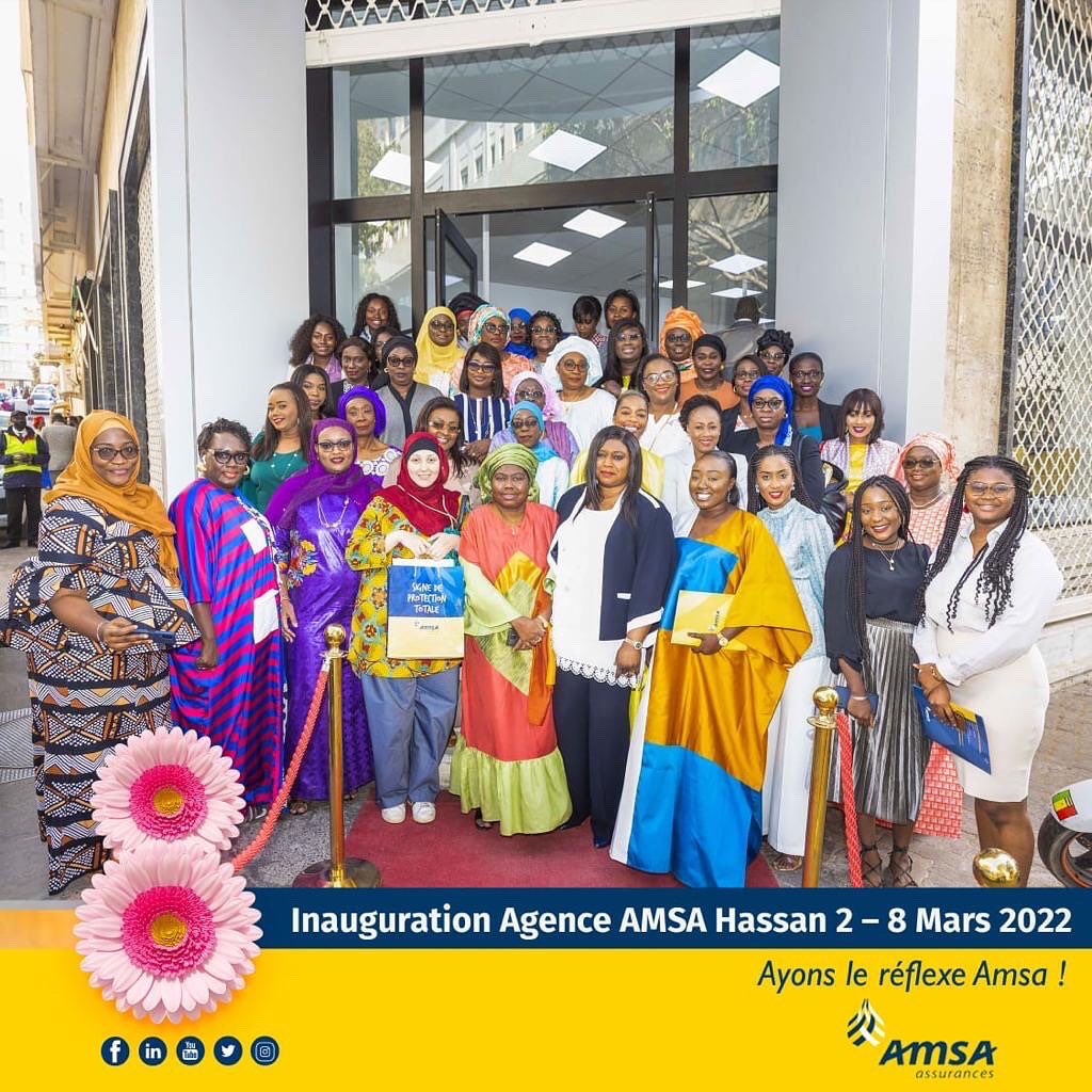 AmsaAssurances's tweet photo. Passez en revue les temps forts de l’Inauguration de l'Agence AMSA Hassan 2 – 8 Mars 2022.
Téléphone : 33 839 36 00
#Amsa #Amsaassurances #Senegal #reflexeamsa https://t.co/p4wgzzDdtP