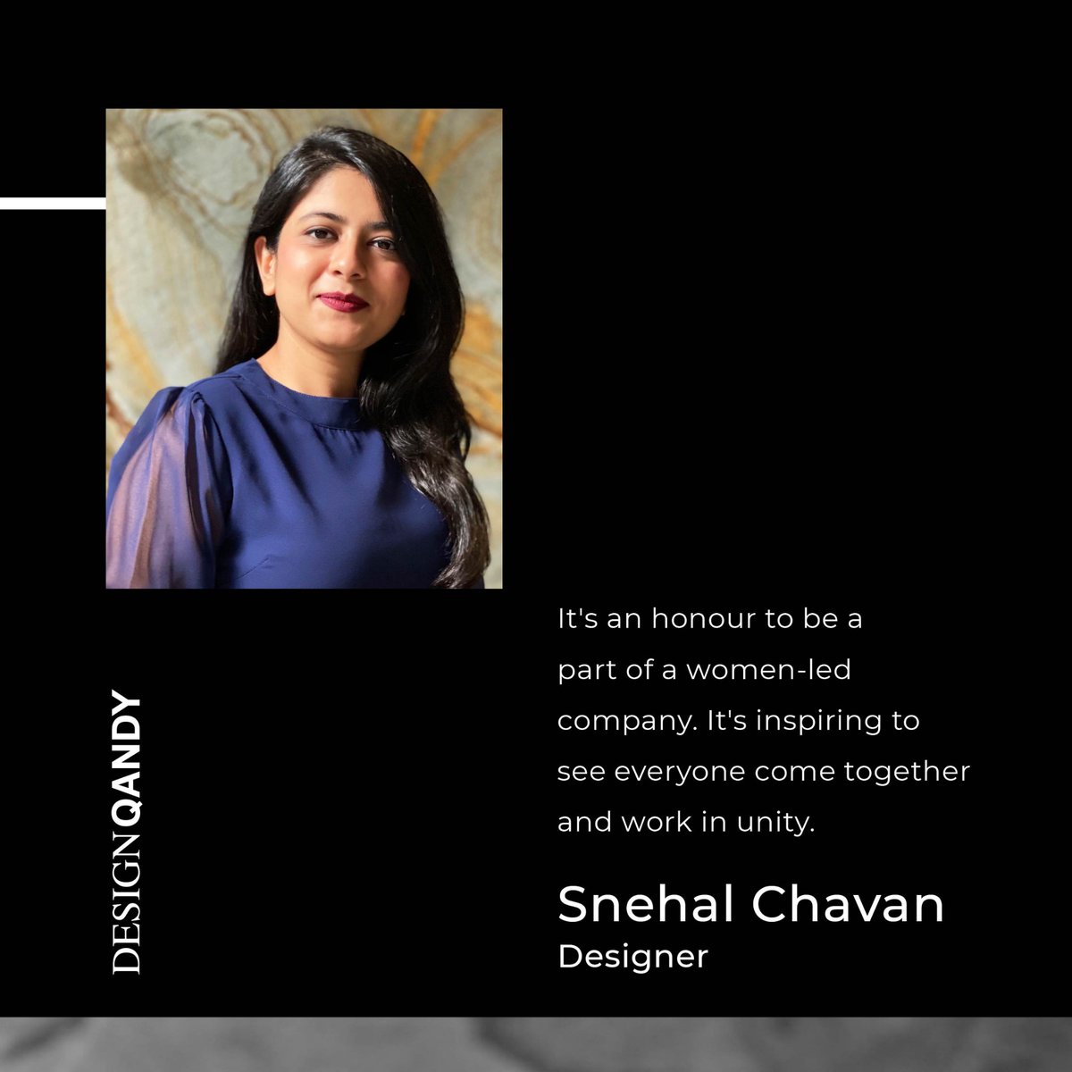 DesignQandy's tweet photo. We are celebrating the highly talented #WomenOfDesignQandy.
Find out how our designers can transform your interiors to match your unique style.
#DesignQandy #WomenofDQ #luxuryhomedesign #designinspirations
#homedecoration #indianinteriordesign #indianinteriordesigners https://t.co/uwlzCVCitE