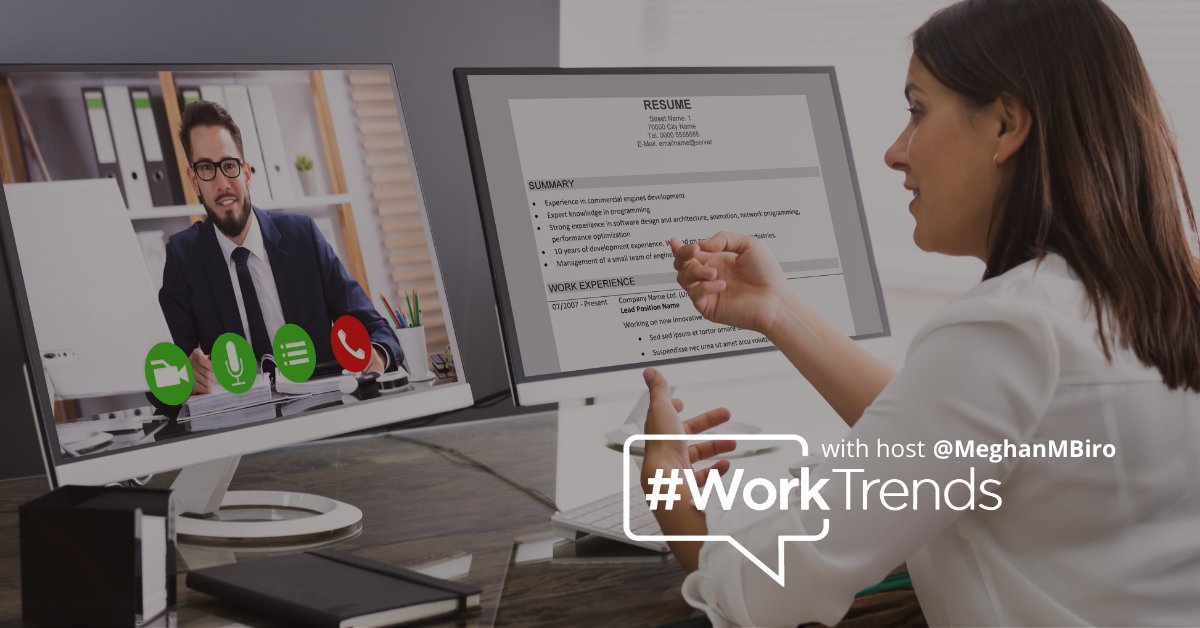 MeghanMBiro's tweet photo. Video #inteviews are common now, thanks to the pandemic. But myths still surround this process.
Let's separate fact from fiction! Check this #WorkTrends podcast, as I dig deeper with @VidCruiter CEO Sean Fahey (@sfahey) ▶️ https://t.co/2eAnxgCGpv
#recruiting #video #hiring https://t.co/gcuzc0hBfz