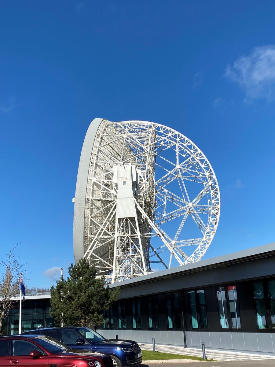FSBMerseyside's tweet photo. Awesome &amp; historic Lovell Telescope, SKA Array observatory at Jodrell Bank!

At the inspirational @ccacommonwealth Trading with the Commonwealth event with many familiar faces from #cheshire &amp; #warrington. Let's get exporting!

#commonwealth #internationaltrade

@FSBNorthWest https://t.co/lbhmYWp0GM