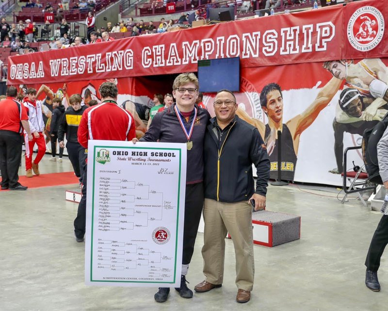 WNHS_Wrestling's tweet photo. 6 State Champions for Coach Grant &amp; Westerville North 

Jesse Dong 152, 2008
Chris Kline 160, 2008
Josh Demas152, 2009
Josh Demas 171, 2010
Connor Euton 145, 2020
Connor Euton 157, 2021

Whose next? #ALLN https://t.co/YRr9HHhw4v