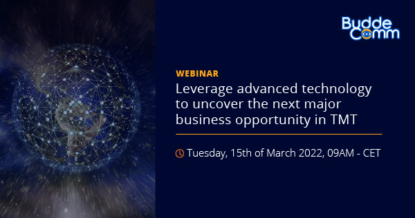 Last chance to sign up to our webinar: Leverage advanced technology to uncover the next major business opportunity in TMT buff.ly/3HUibAe

#technologies #TMT #ai #monitoring #insights #digitalmarkets #webinar
