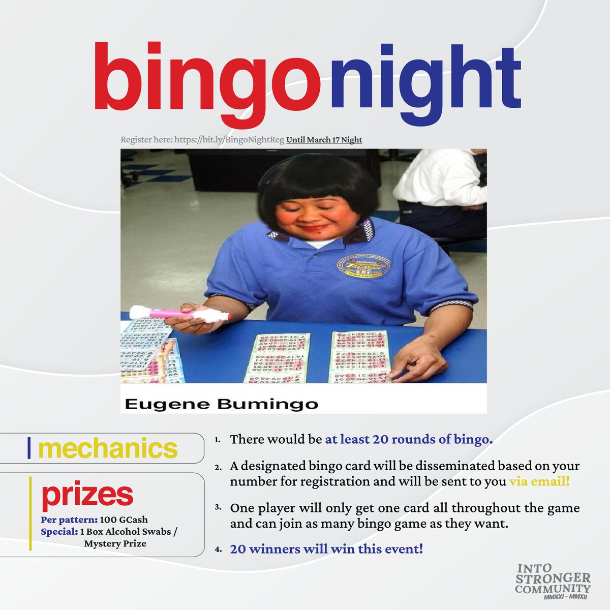 isc_dlsmhsi's tweet image. Bingo Night with ✨Eugene Bumingo✨
bit.ly/BingoNightReg 

𝘈𝘯𝘰 𝘱𝘢 𝘩𝘪𝘯𝘪𝘩𝘪𝘯𝘵𝘢𝘺 𝘯𝘪𝘺𝘰? 𝘔𝘢𝘯𝘨𝘩𝘪𝘭𝘢 𝘬𝘢 𝘯𝘢, 𝘓𝘢𝘴𝘢𝘭𝘭𝘪𝘢𝘯𝘴!

Graphics by China Rius

#Tayo2022
#IntoStrongerCommunity 
#ISC2021