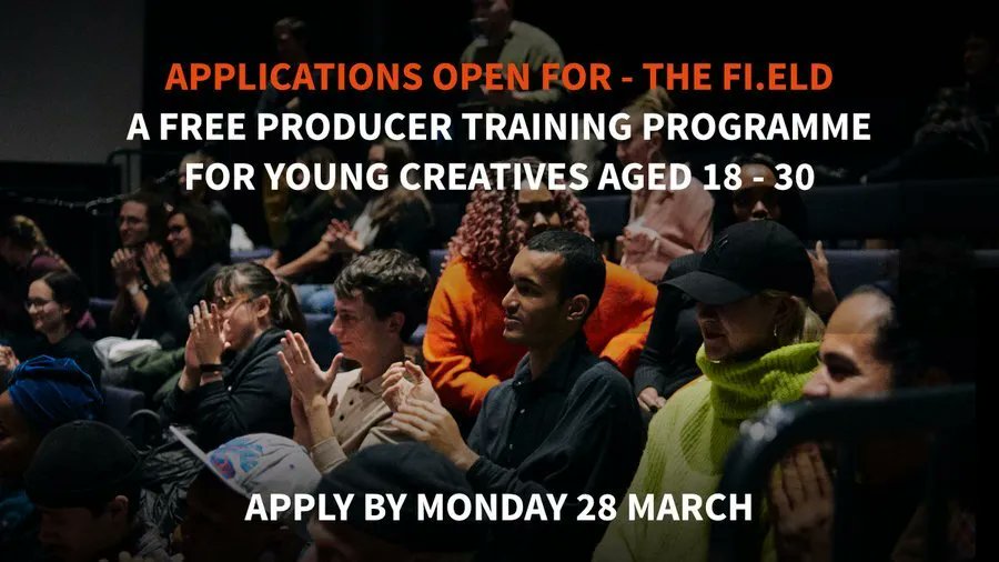 Are you aged 18 - 30 years-old and looking to produce your own events or break into the arts industry? Apply to <a href="/EastLondonDance/">East London Dance</a>'s The Fi.ELD programme for the chance to build your skills and networks.

📅28 March, 12pm
Find out more: buff.ly/3i7yejv