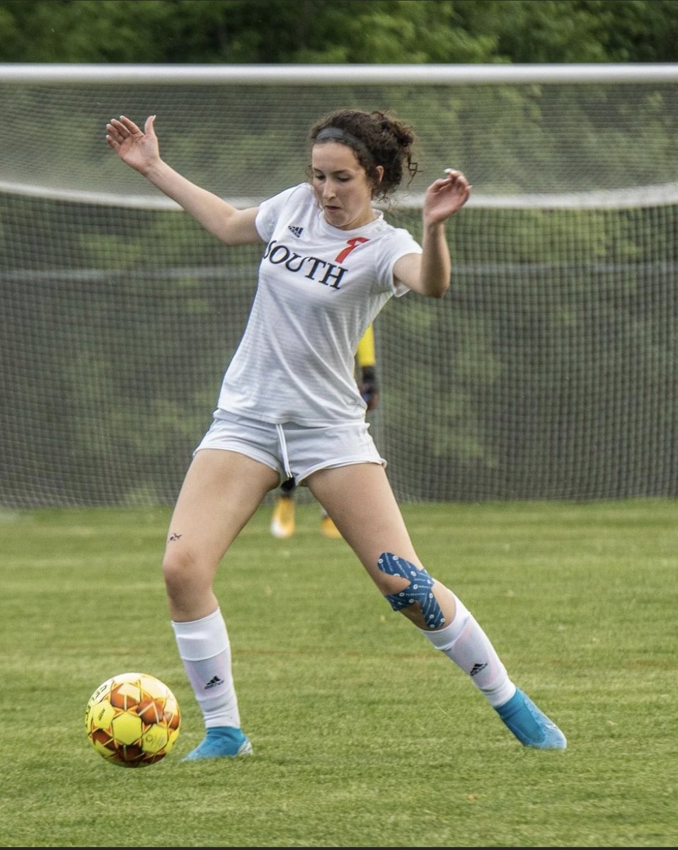 Next up in our Senior Class is Nina #7. Nina’s been on Varsity for 4 years. She is one of our center defenders that helps hold the back line together. She also has one heck of a leg on corners &amp; free kicks. #SouthSide #loadedseniorclass ❤️⚽️🖤 #7daystillgotime 📸 Matt Lewis