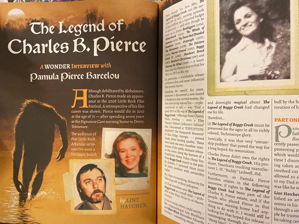 LegendBoggy's tweet photo. Thank you #Wonder Magazine #TheLegendofBoggyCreek #CharlesBPierce #cryptids @BlackburnLyle @jason_blum https://t.co/iKQZ94O36L