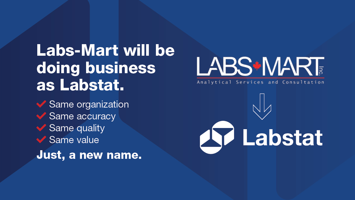 Labstat_Int's tweet image. As of April, Labs-Mart (our sister company) will be dba Labstat. To our Labs-Mart clients – besides a new name, nothing else is changing! You’re still receiving the exact same quality, reliability, easy to use reports, and exceptional level of partnership that you’ve always had.