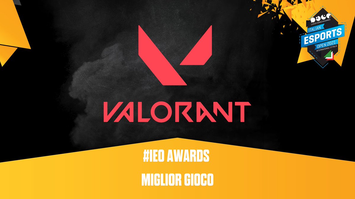 iesports_open's tweet photo. Il gioco che più avete votato per gli #IEOAwards è #VALORANT! 

Che ne pensate di questo risultato, @AgentsRangeIT? 😯 https://t.co/qR6KK00fxp