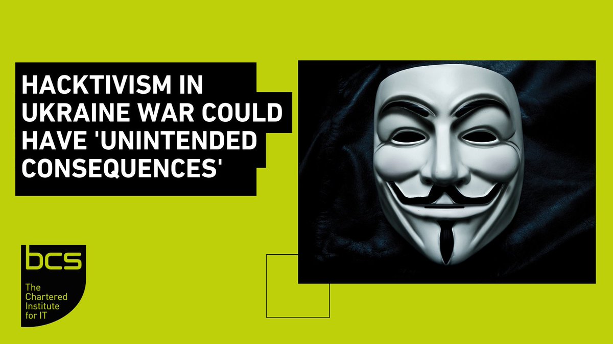 #CyberSecurity experts, speaking at the #BCSPolicyJam have warned of the unintended consequences of #Hacking Russia in the #UkraineWar. 

Full write up and video here: hubs.ly/Q015XlZ90
#cyber #hacktivism