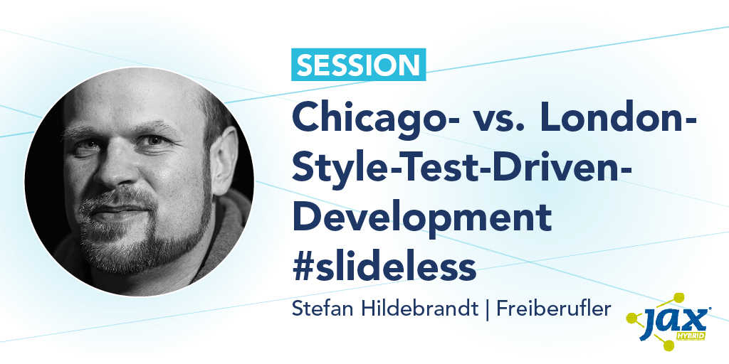 jaxcon's tweet photo. In dieser Session stellt @hildebrandttk an einem Beispielprojekt die zwei Vorgehensweisen des #Testdriven Development vor und vergleicht die Ergebnisse. 

Erfahre mehr >> https://t.co/DBWmhVN1Bk https://t.co/dfEaueL98r