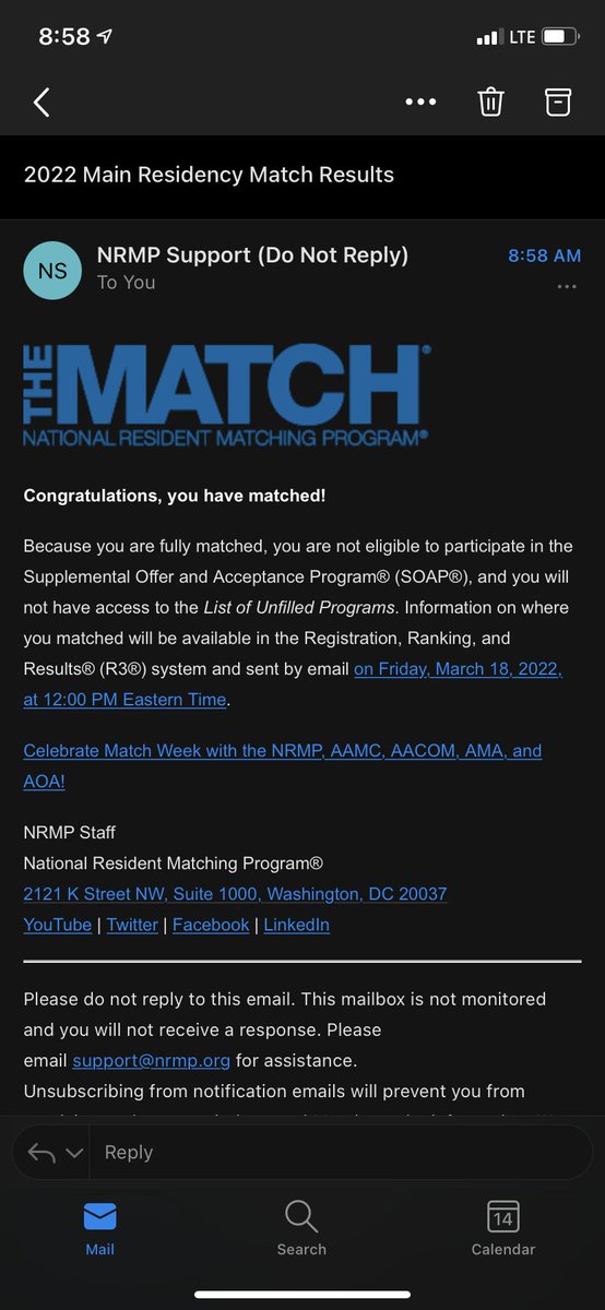 julescampbelll's tweet photo. Officially going to be an emergency medicine physician!!!! Cannot wait to find out where and with who!!! Congratulations to everyone!!  #EMBound #Match2022 https://t.co/pQqC7h36Ez