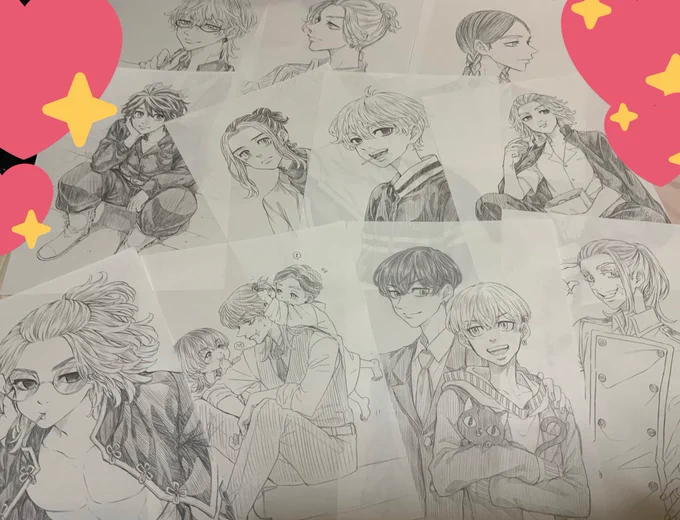 こっちはリクエストとか最近描いたやつ 