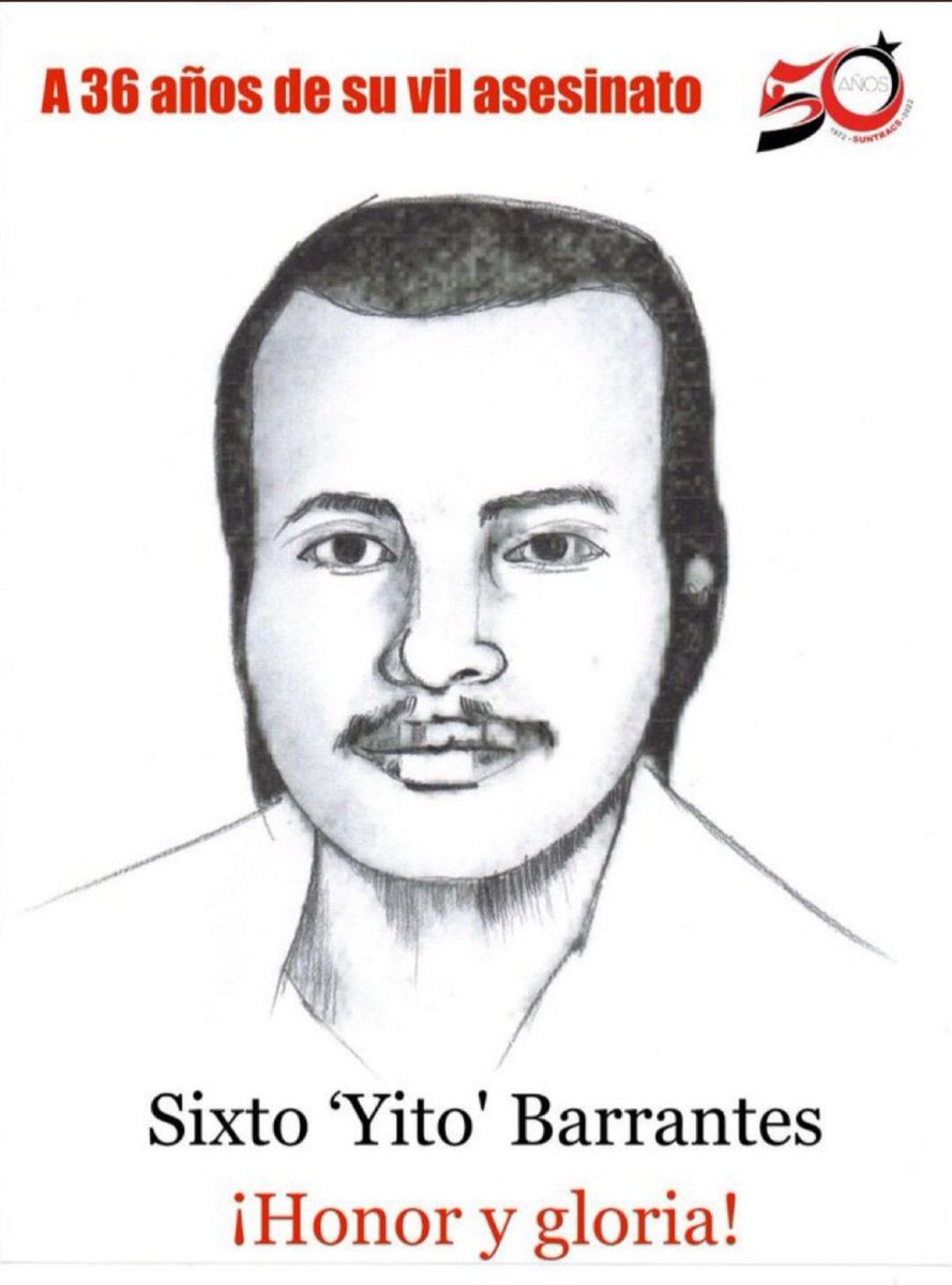 FER29N's tweet photo. Desde el #FER29 rendimos tributo a mártir obrero de @suntracs1 honor y gloria a Yito Barrantes joven de 26 años que fue asesinado por el gobierno represor del PRD. https://t.co/5IVpZnXYri