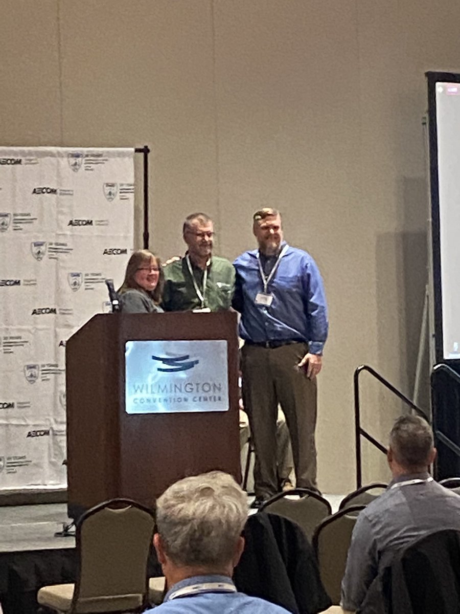 ASCE_EWRI's tweet photo. #OMSW2022 is off and running! @Storm_Doc is treating us to a talk on Roman Engineering, and we were proud to give as Municipal Water Infrastructure Council achievement award! Tag us @ASCE_EWRI in your favorite #OMSW2022 moments! https://t.co/NueCMVpkLb