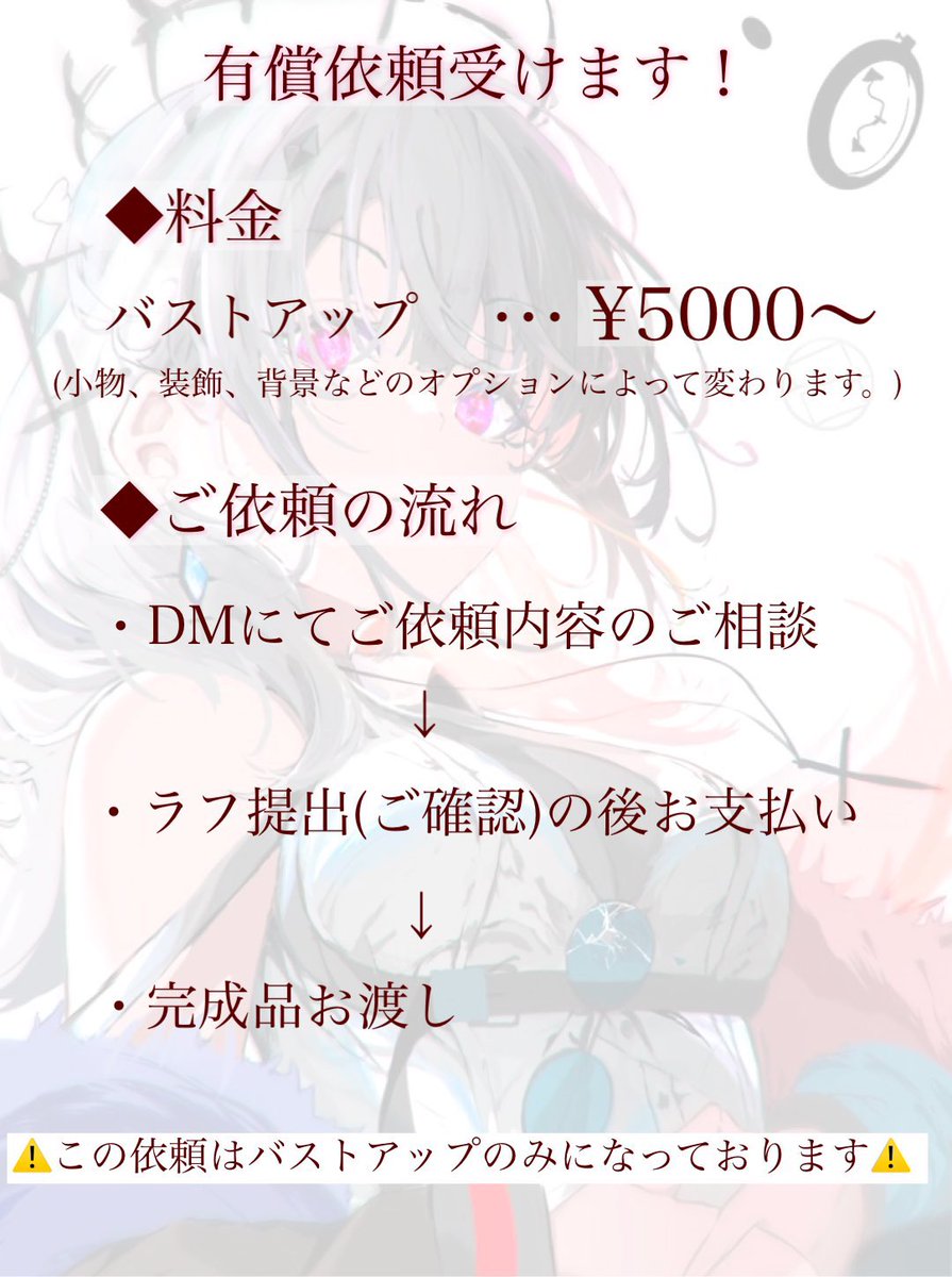 前タグ間違えたので…wまた始めます
一週間以内には提出します〜(依頼量によってはかかる時間がフエルカモデスガ)
#有償依頼受付中 
