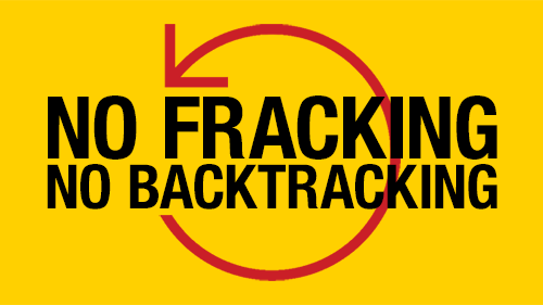 #NoFrackingNoBacktracking
