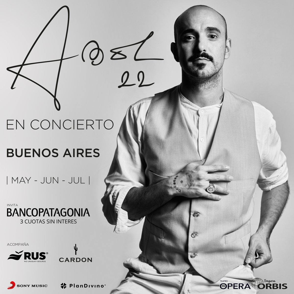 🎶 !Se vienen nada menos que 30 funciones de @abelpintos en el Teatro Ópera Orbis Seguros, durante Mayo, Junio y Julio!

📍 Corrientes 860, CABA

🎫 Ya podés comprar tus #Etickets en bit.ly/3sYX9vX