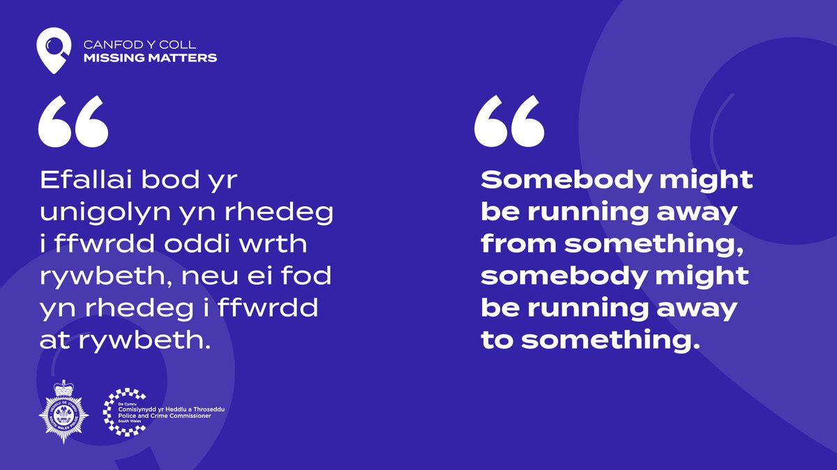 swpolice's tweet photo. #MissingMatters | In the past five years, 41,500+ people were reported missing to @swpolice.

No two cases are the same; the reasons people go missing are wide-ranging, the risk to each individual differs, and the resources needed varies.

'Misper' inquiries are complex.

(1/2) https://t.co/ojljA4sFKB