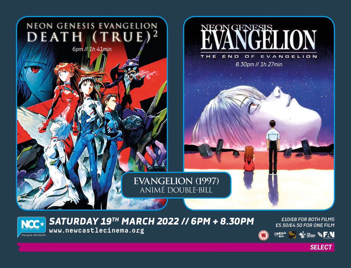 NCC (@newcastlecinema) on Twitter photo Join us this Saturday for our Anime Double Bill from 6pm
Tickets £10 plus we’ll have Japanese Street Food Vendors ‘Fired’ on site 🤩
newcastlecinema.org/whatson/evange…
<a href="/QUB_QCon/">Q-Con Belfast</a> <a href="/FilmHubNI/">Film Hub NI</a> <a href="/QFTBelfast/">Queen's Film Theatre</a> <a href="/BelfastFilmFes1/">Belfast Film Festival</a> <a href="/comicbookguysni/">Comic Book Guys</a> #anime #manga #countydown #film #evangelion Join us this Saturday for our Anime Double Bill from 6pm
Tickets £10 plus we’ll have Japanese Street Food Vendors ‘Fired’ on site 🤩
newcastlecinema.org/whatson/evange…
<a href="/QUB_QCon/">Q-Con Belfast</a> <a href="/FilmHubNI/">Film Hub NI</a> <a href="/QFTBelfast/">Queen's Film Theatre</a> <a href="/BelfastFilmFes1/">Belfast Film Festival</a> <a href="/comicbookguysni/">Comic Book Guys</a> #anime #manga #countydown #film #evangelion