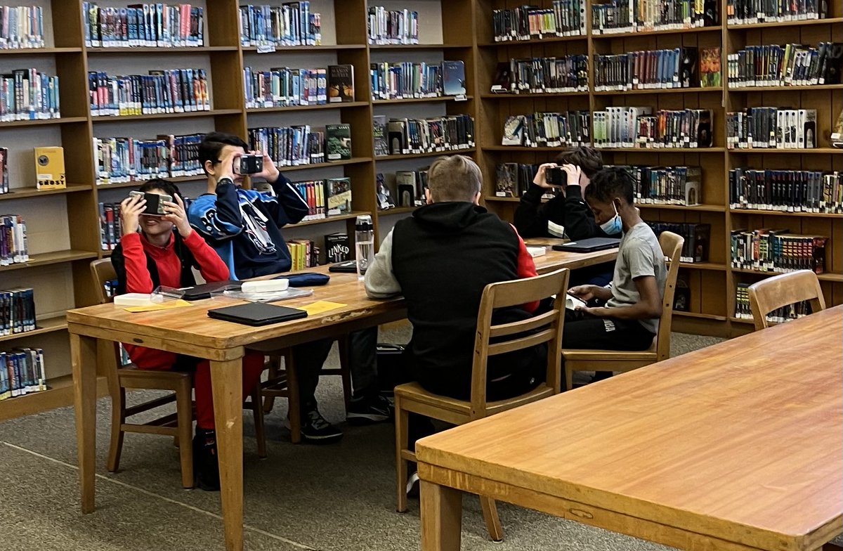 mrORIStech's tweet photo. Finally able to take kids on virtual field trips again. ⁦@CFallsBolich⁩ students visited France using ⁦@ExpeditionsPro⁩ (free substitution for Google Expeditions) #ThanksGAR ⁦@GARFoundation⁩ https://t.co/ONZMJOSsvy