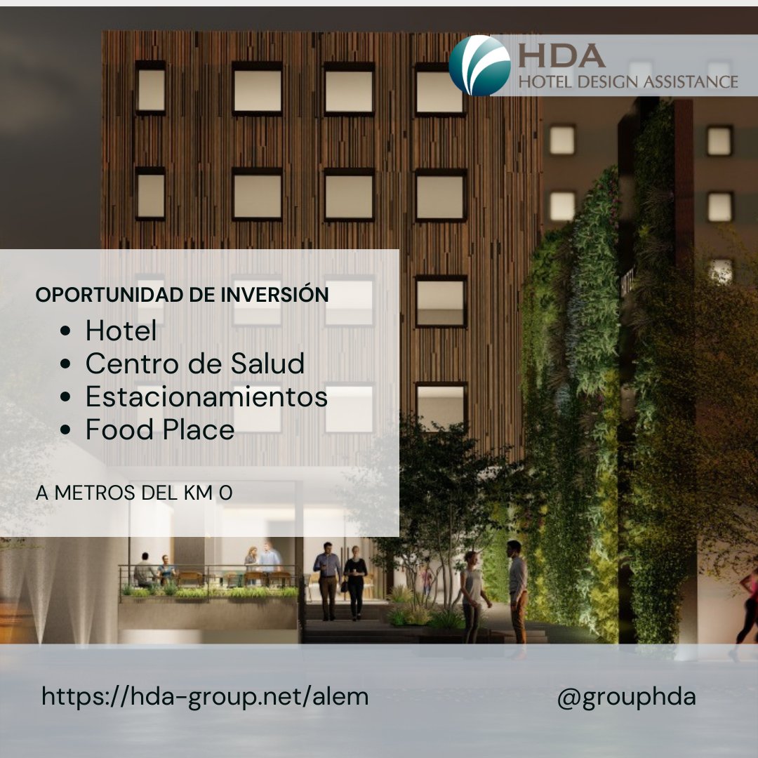 HDA_Group's tweet photo. Oportunidad de Inversión en Mendoza!
Desarrollo de Usos Mixtos: Hotel-Centro de Salud-Estacionamiento-Food Place

A metros del Km 0 de Mendoza en una ubicación privilegiada.

https://t.co/qJ6tXJM55o

#desarrolloinmobiliario #desarrollohotelero #inversionesinmobiliarias #mendoza https://t.co/SlU6hq7Ulx