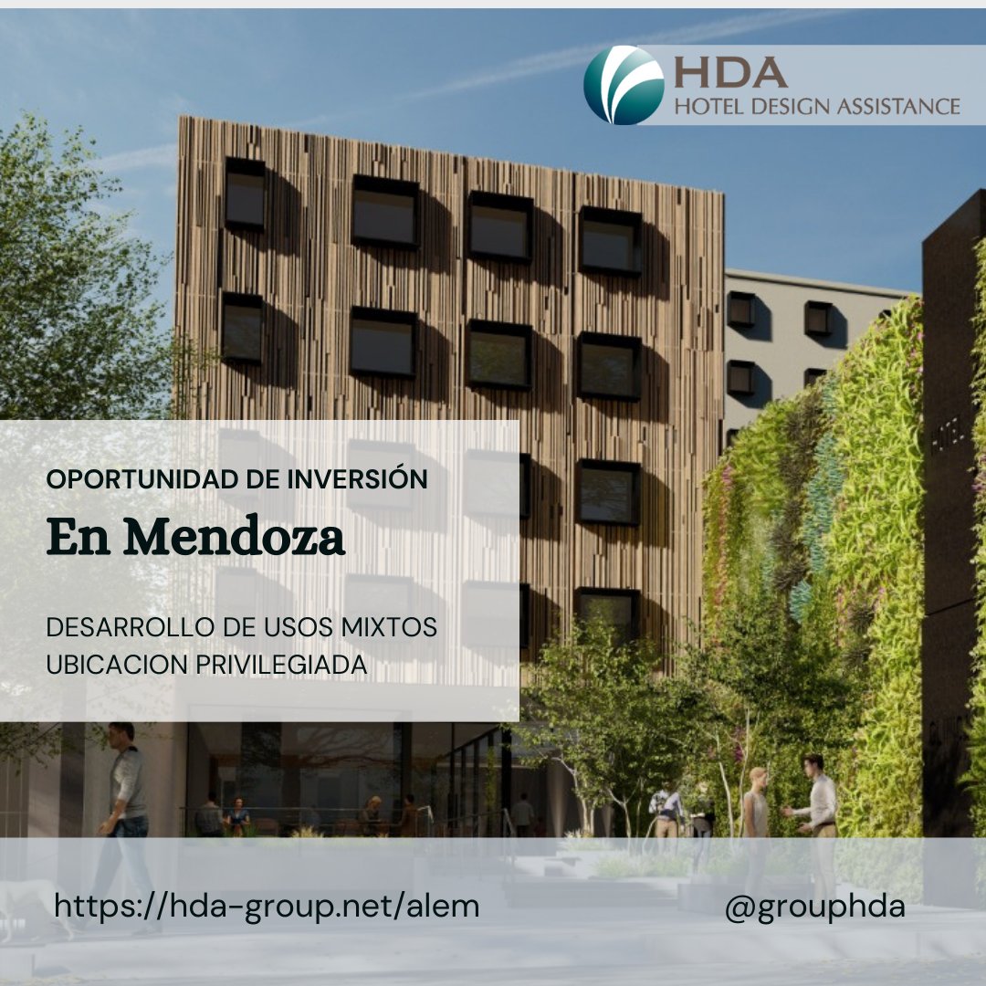 HDA_Group's tweet photo. Oportunidad de Inversión en Mendoza!
Desarrollo de Usos Mixtos: Hotel-Centro de Salud-Estacionamiento-Food Place

A metros del Km 0 de Mendoza en una ubicación privilegiada.

https://t.co/qJ6tXJM55o

#desarrolloinmobiliario #desarrollohotelero #inversionesinmobiliarias #mendoza https://t.co/SlU6hq7Ulx