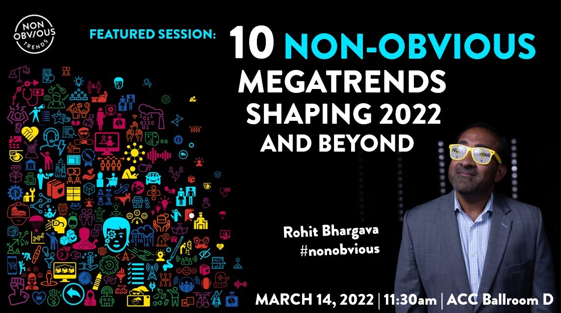 Planning your day? Might we suggest a #NonObvious session not to be missed? Bring your <a href="/Non_Obvious/">Non-Obvious Company 🔜 #SXSW</a> swag and find out what's in store for 2022 from this leader in #trends!

Follow all things Non-Obvious at #SXSW, sign up here: nonobvious.com/sxsw #DEI #tech #SXSW22 #trends