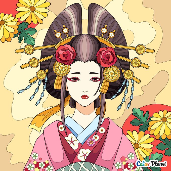 花魁のtwitterイラスト検索結果 古い順