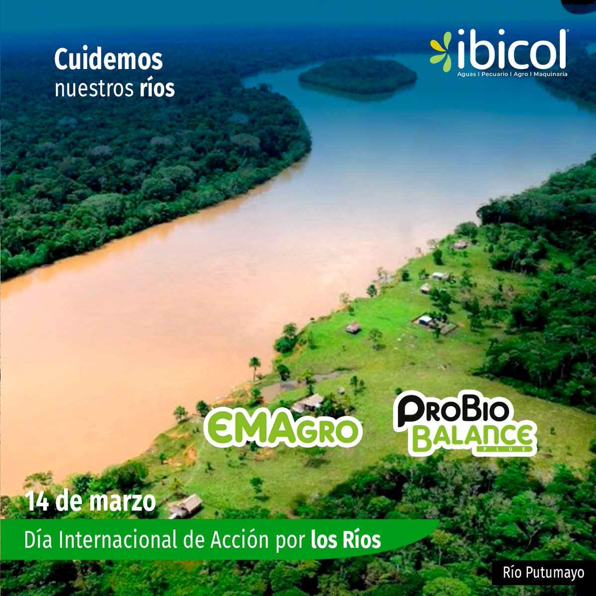 insumosibicol's tweet photo. Hoy 14 de Marzo celebramos el Día Internacional de Acción por los Ríos. Con nuestro producto ProbioBalance Plus aportamos al cuidado y protección de nuestras principales fuentes de agua limpia del planeta.
#Ibicol #DíaInternacionaldeAcciónporlosríos #ProbioBalance https://t.co/IVgQFyrUOL